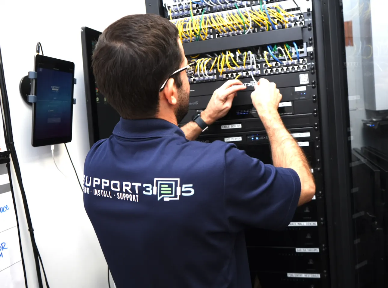 AV rack terminations